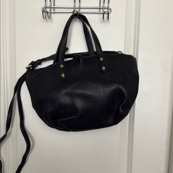 Vintage Calvin Klein Black Leather Tote with Sleek Design - Picture 4 of 7